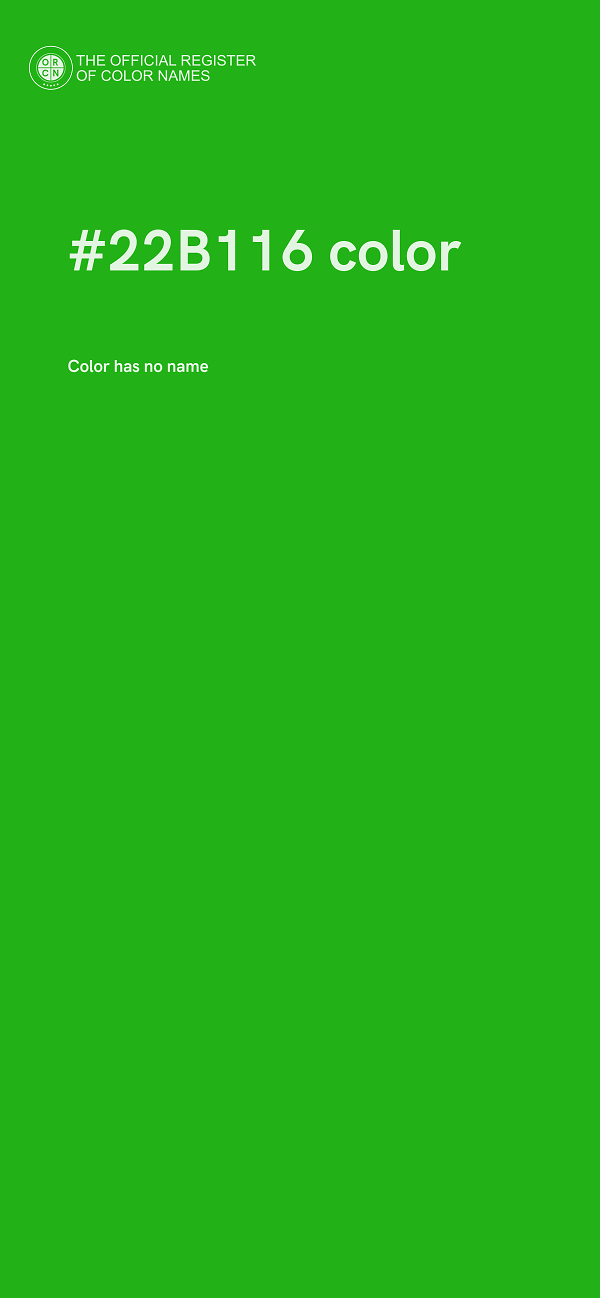 #22B116 color image