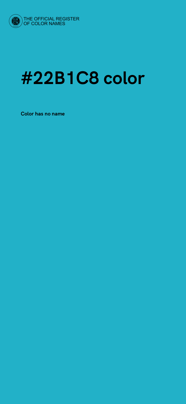 #22B1C8 color image