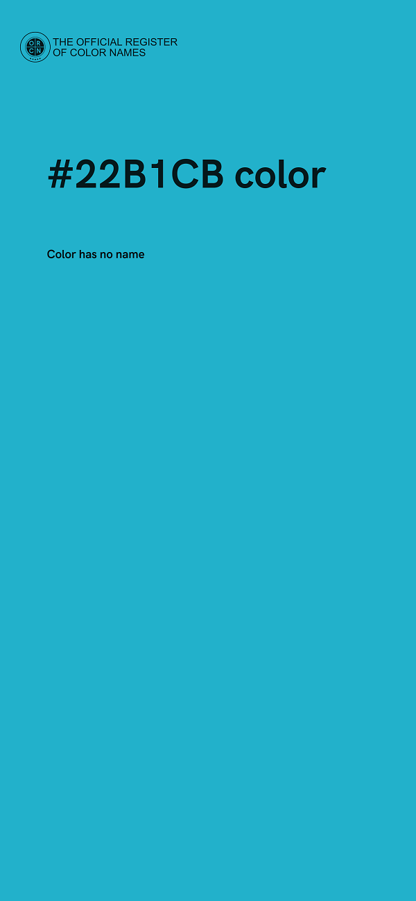 #22B1CB color image
