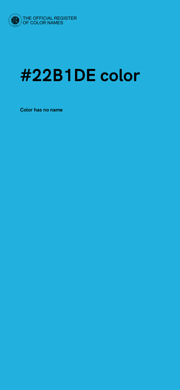 #22B1DE color image