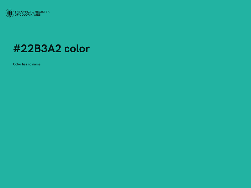 #22B3A2 color image