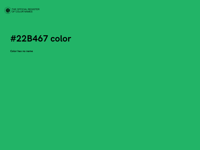 #22B467 color image