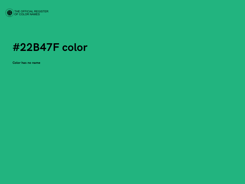 #22B47F color image