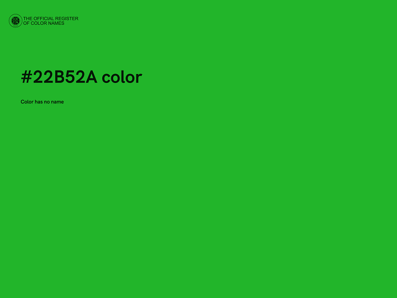 #22B52A color image