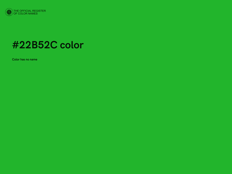 #22B52C color image