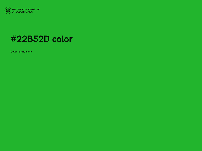 #22B52D color image