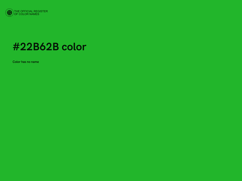 #22B62B color image