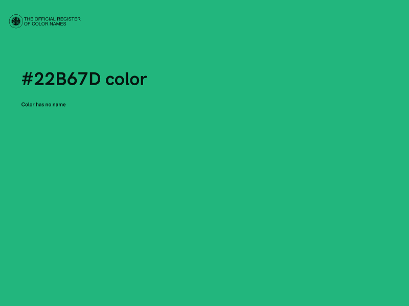 #22B67D color image