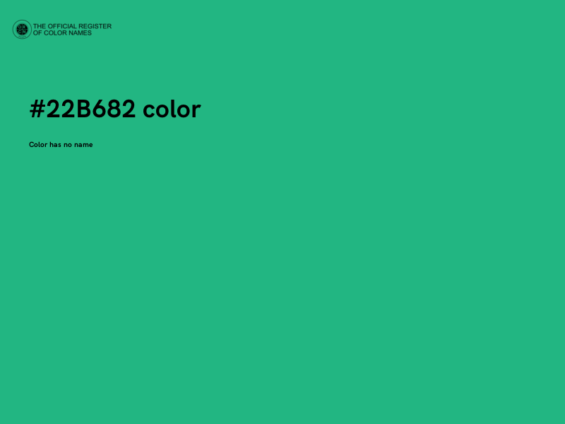 #22B682 color image