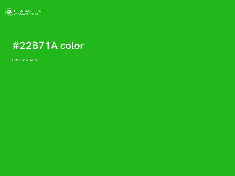 #22B71A color image