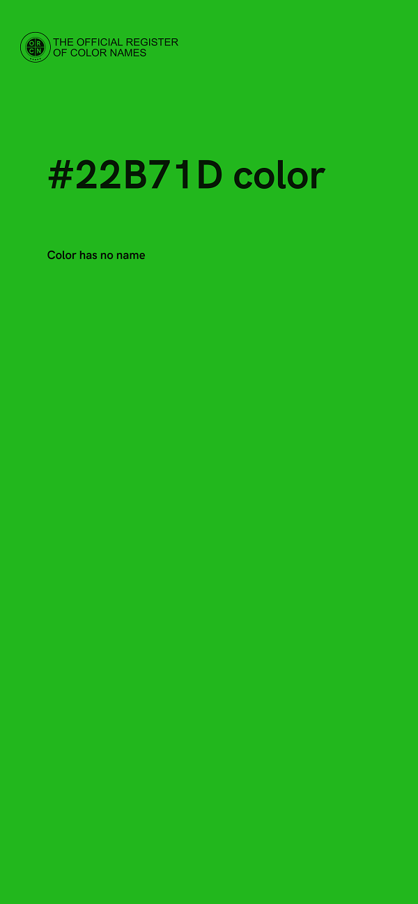 #22B71D color image