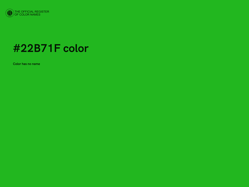 #22B71F color image