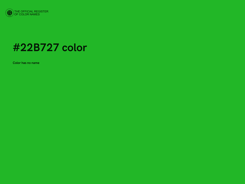 #22B727 color image