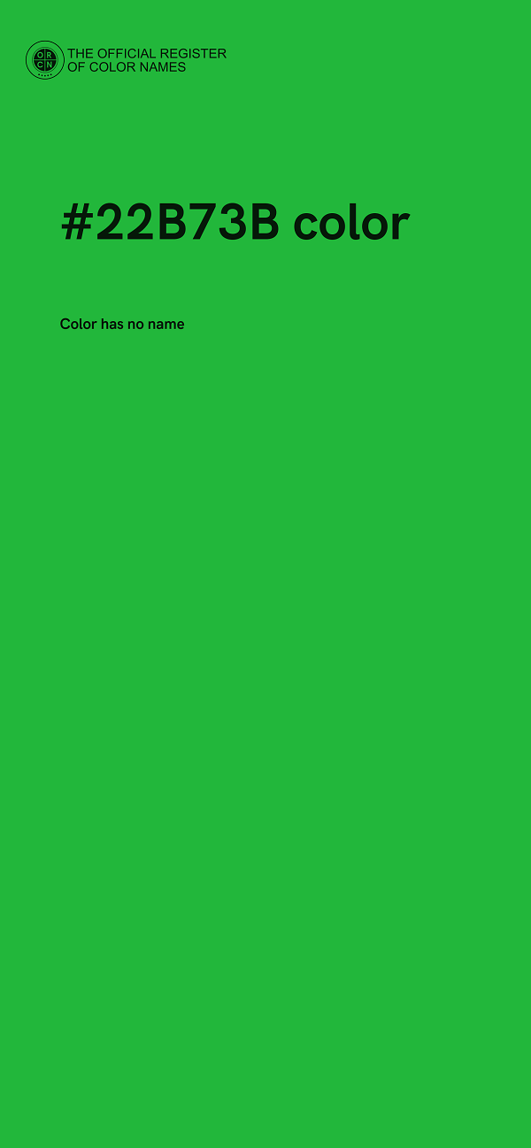 #22B73B color image