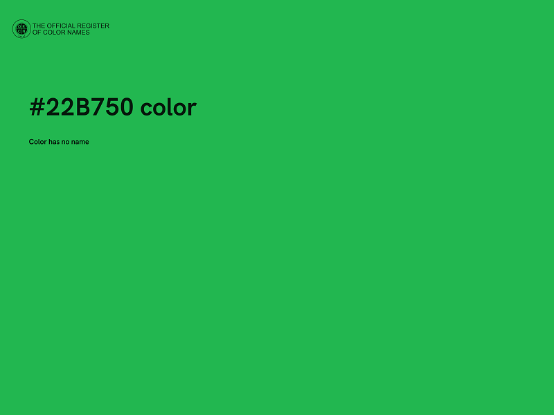 #22B750 color image