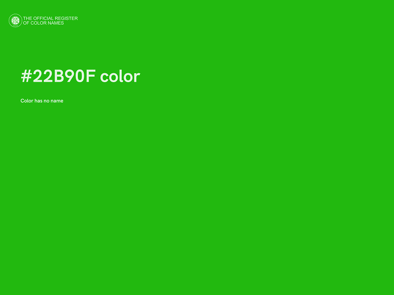 #22B90F color image