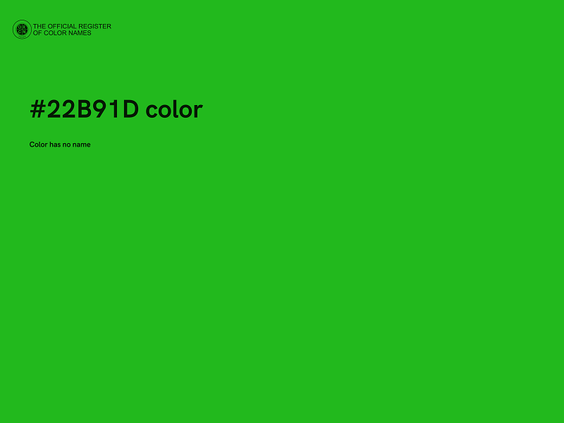 #22B91D color image