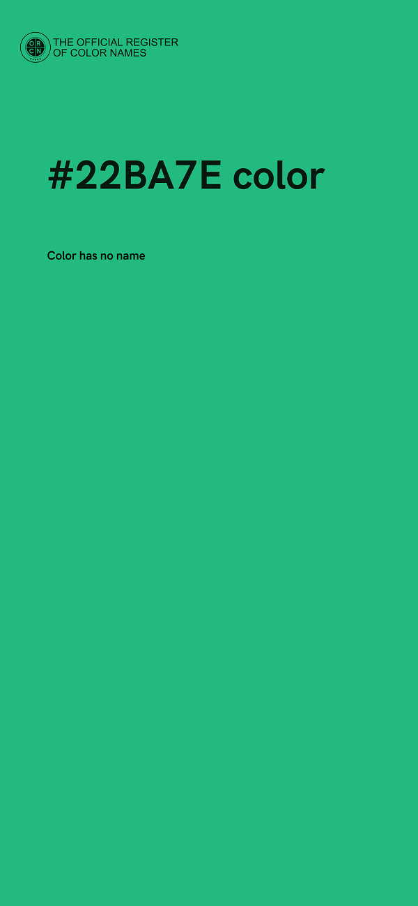 #22BA7E color image
