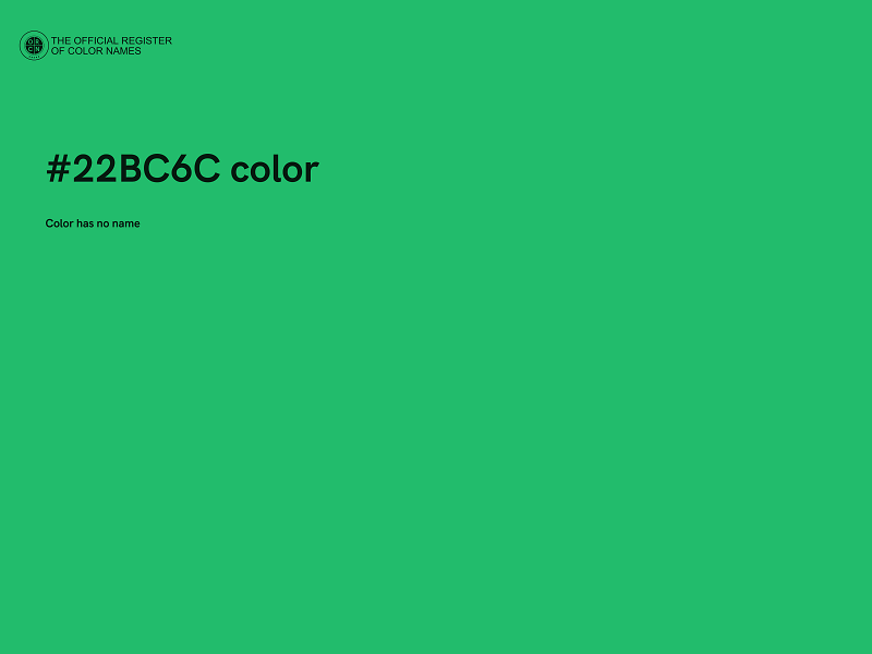 #22BC6C color image