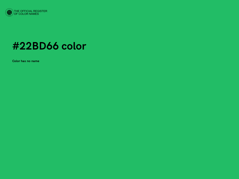 #22BD66 color image