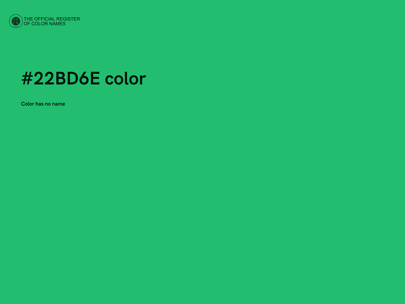 #22BD6E color image