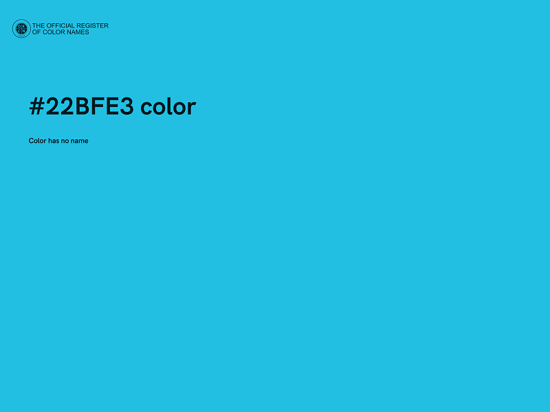 #22BFE3 color image