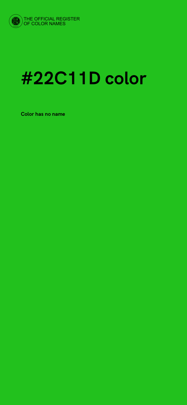 #22C11D color image