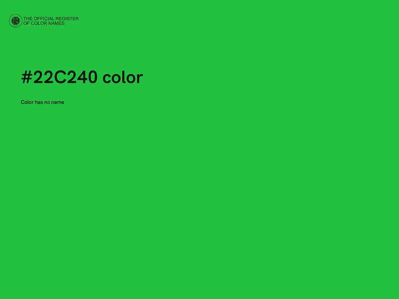 #22C240 color image