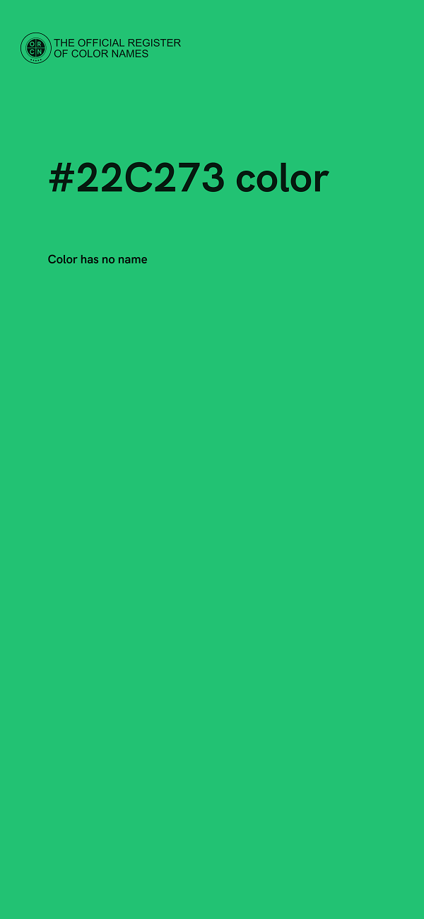 #22C273 color image