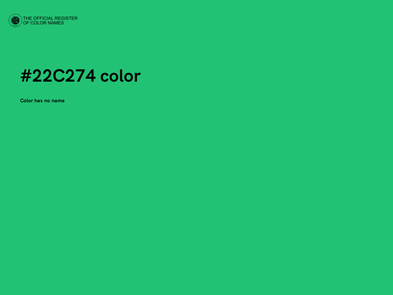 #22C274 color image