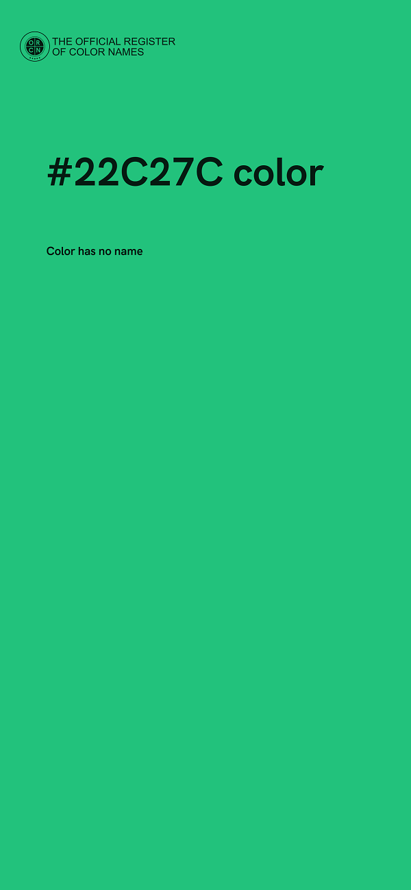 #22C27C color image