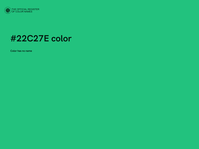 #22C27E color image