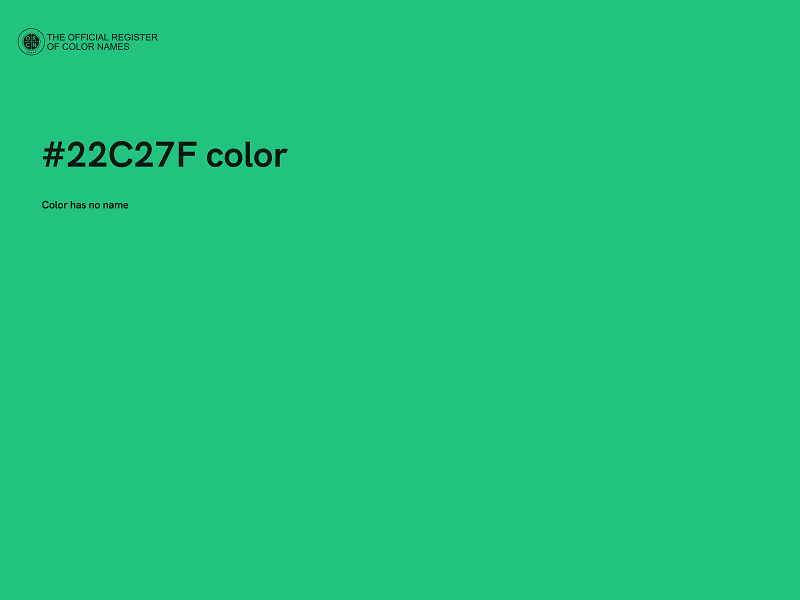 #22C27F color image