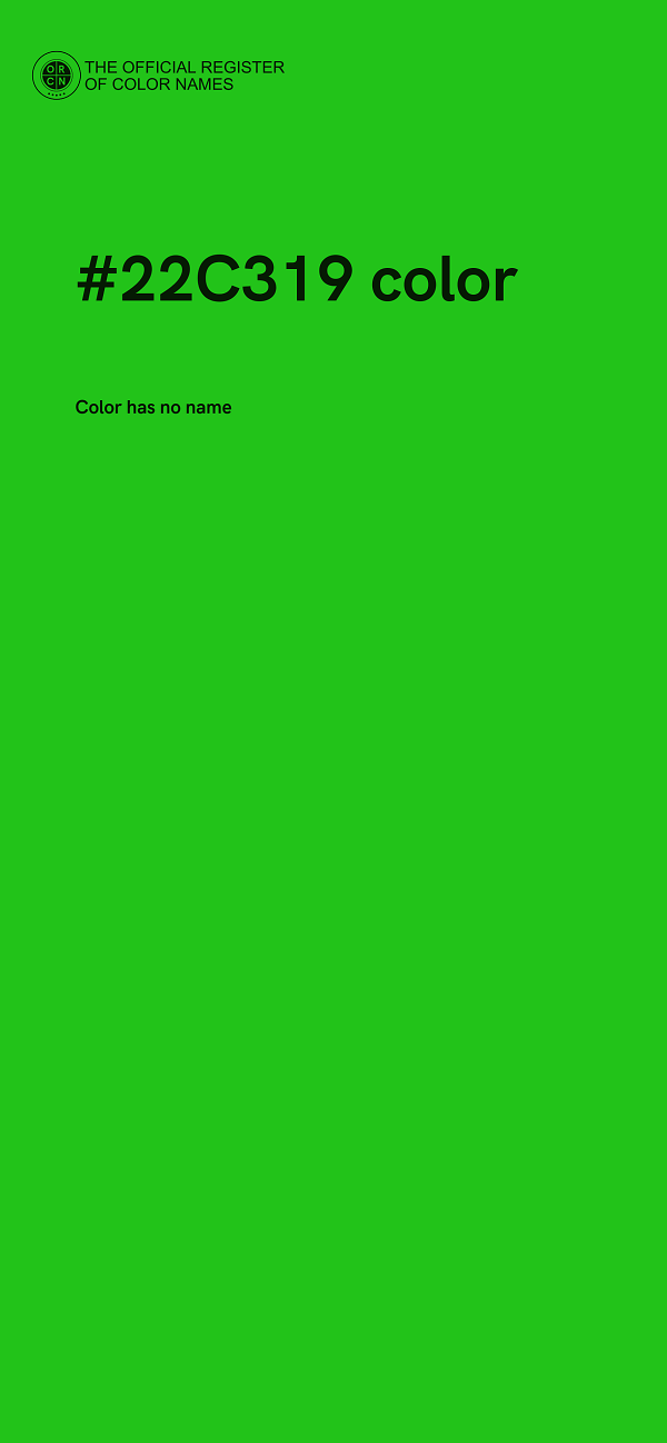 #22C319 color image