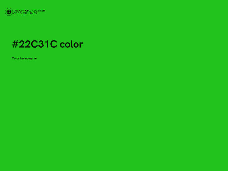 #22C31C color image