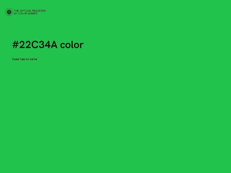 #22C34A color image