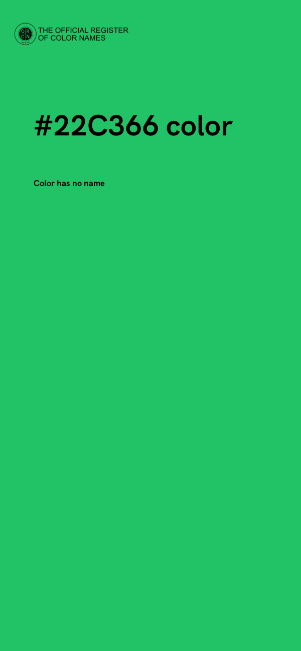 #22C366 color image