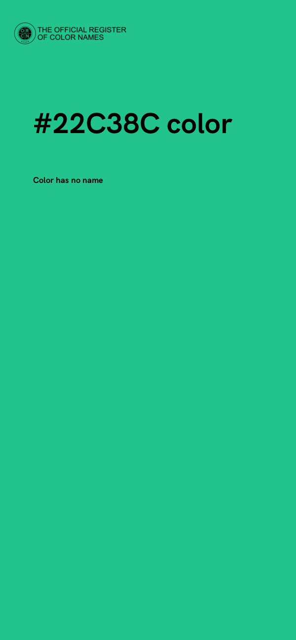 #22C38C color image