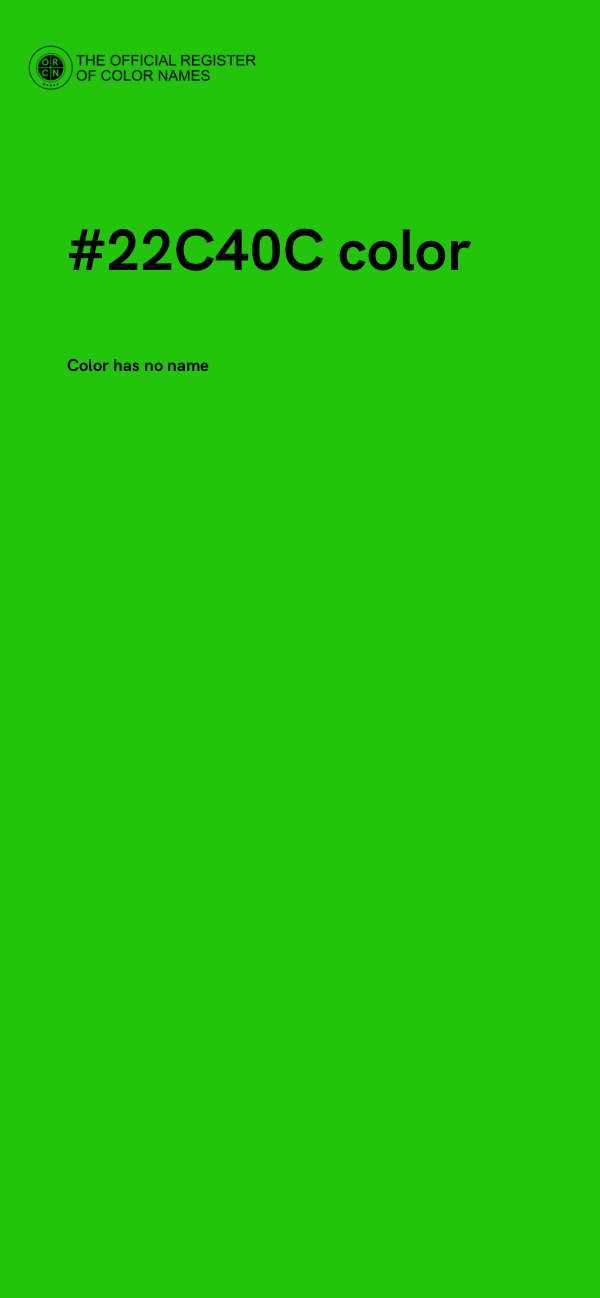 #22C40C color image