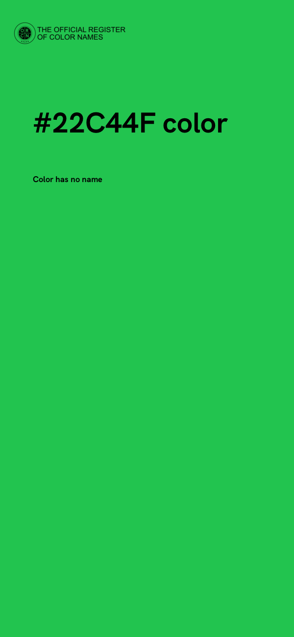 #22C44F color image