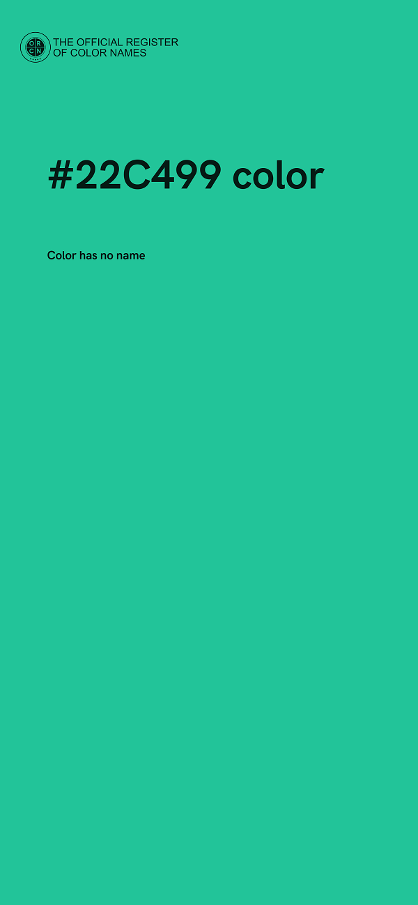 #22C499 color image