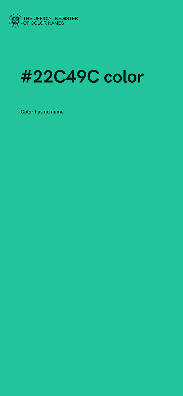 #22C49C color image