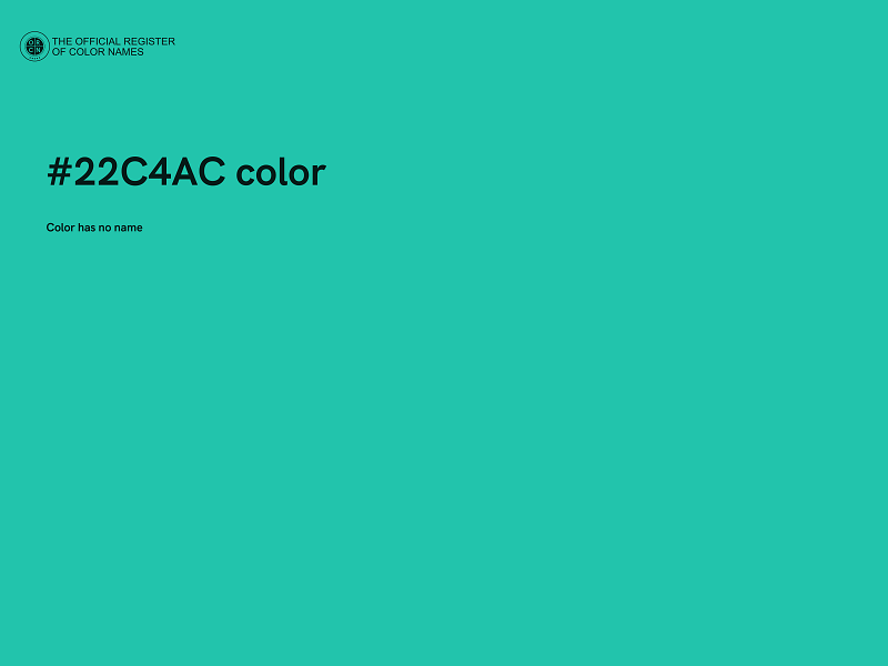 #22C4AC color image