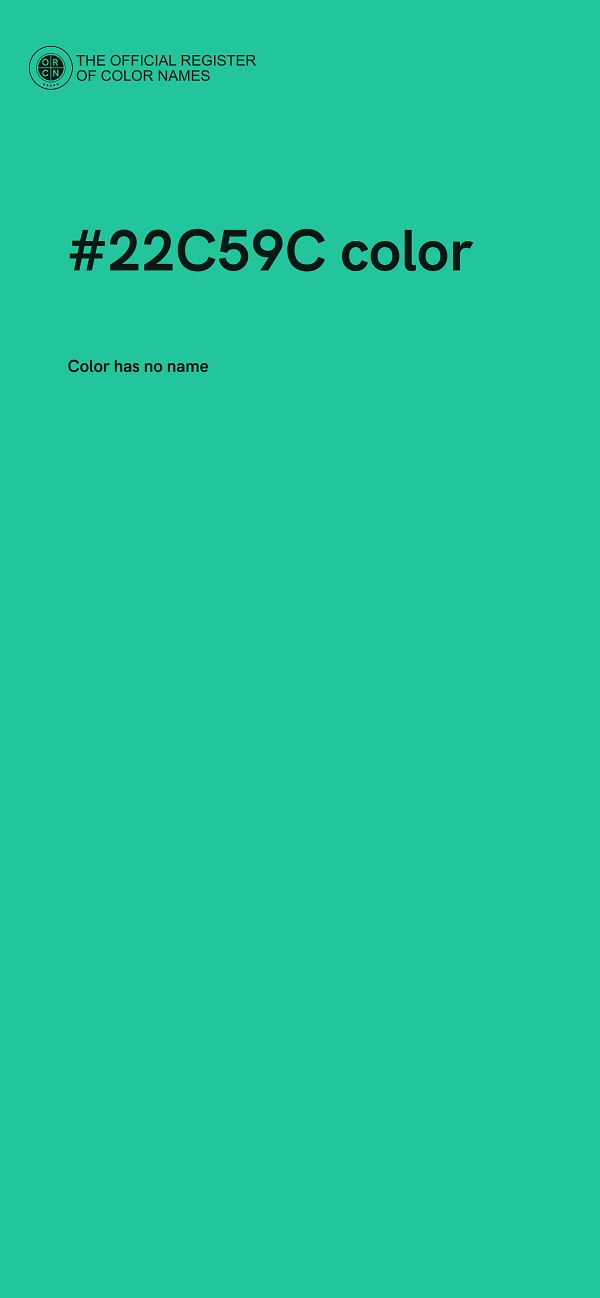 #22C59C color image