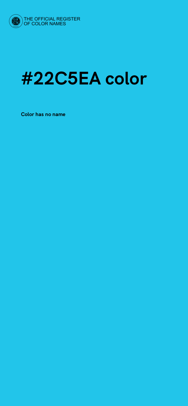 #22C5EA color image