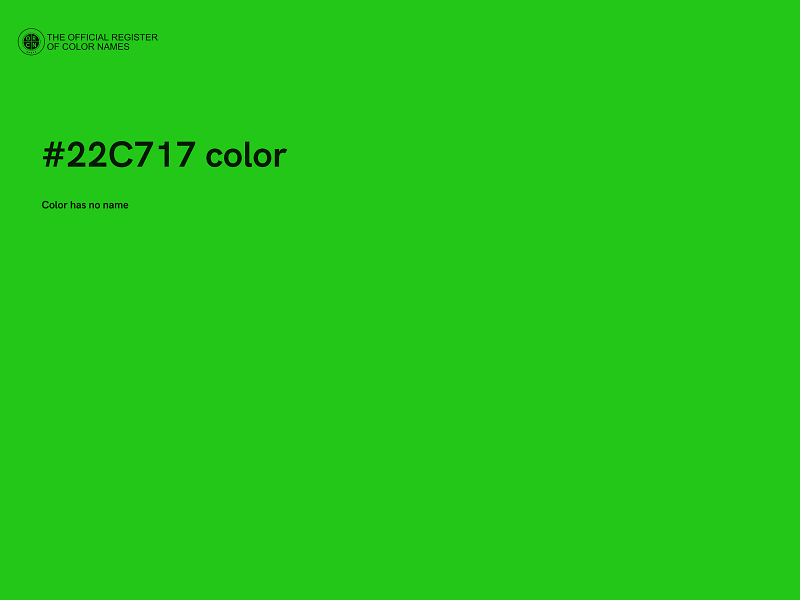 #22C717 color image