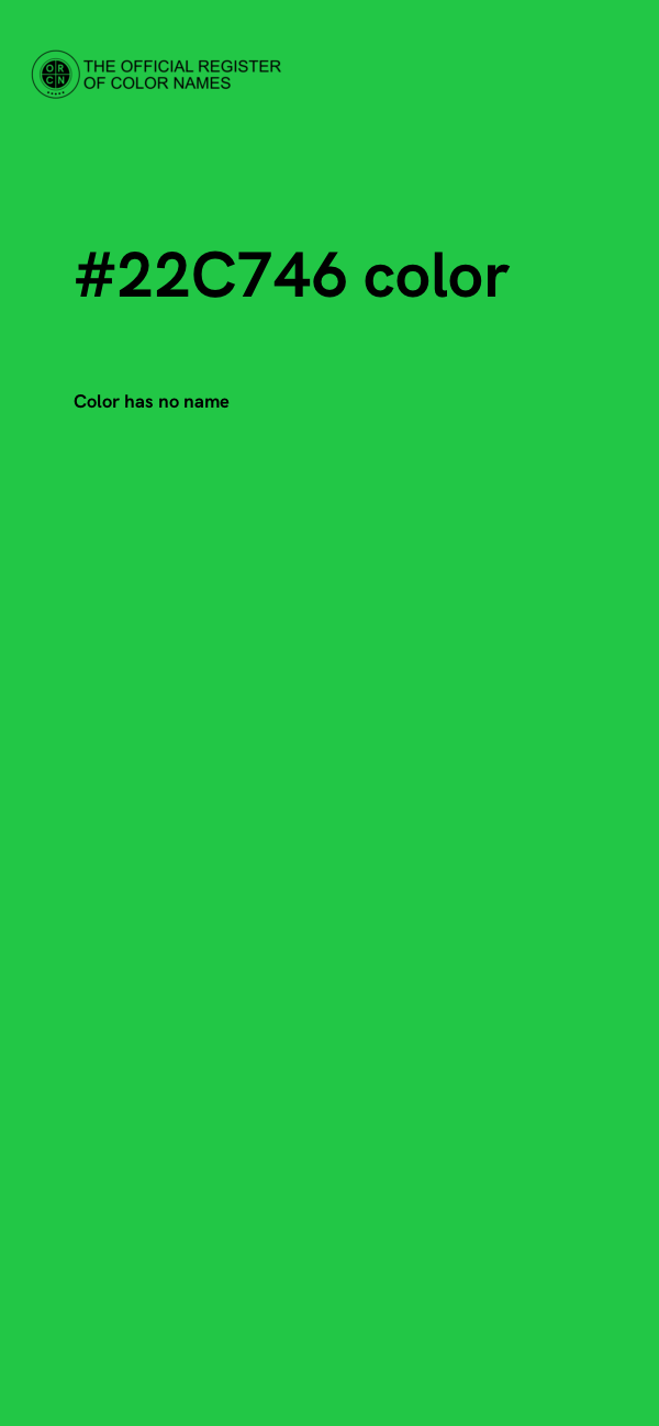 #22C746 color image