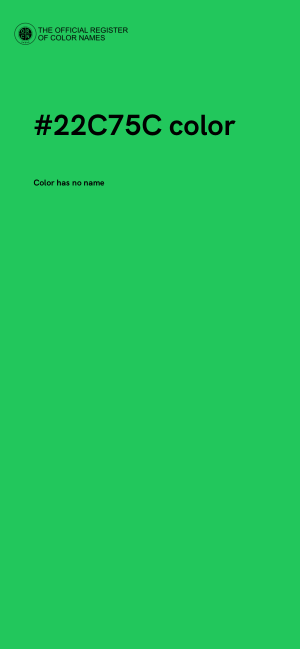 #22C75C color image