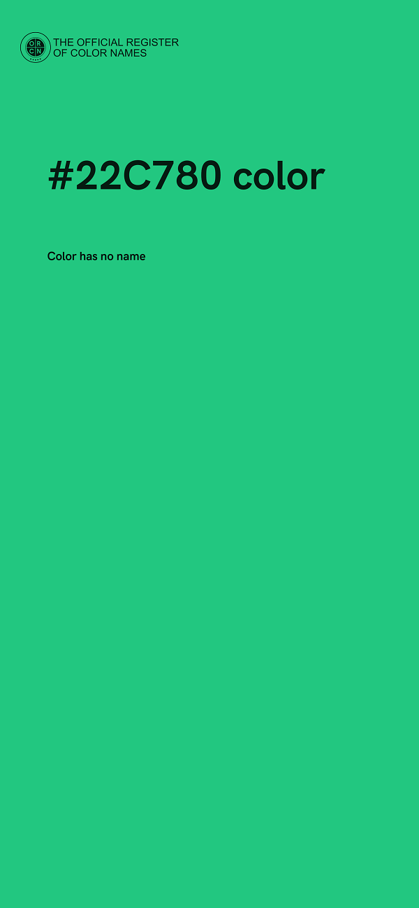 #22C780 color image