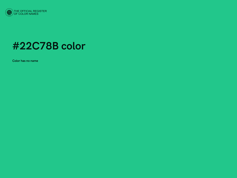 #22C78B color image